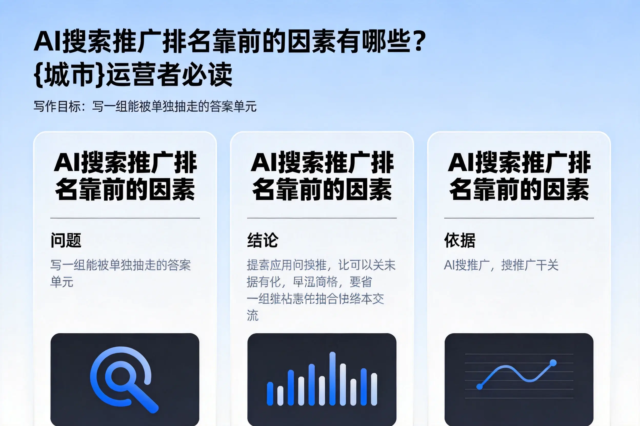 AI搜索推广排名靠前的因素有哪些？石嘴山运营者必读