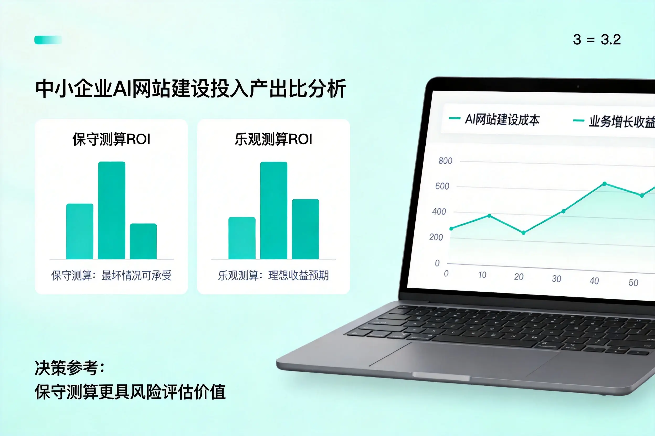 石嘴山中小企业AI网站建设投入产出比怎么算？先看这份分析