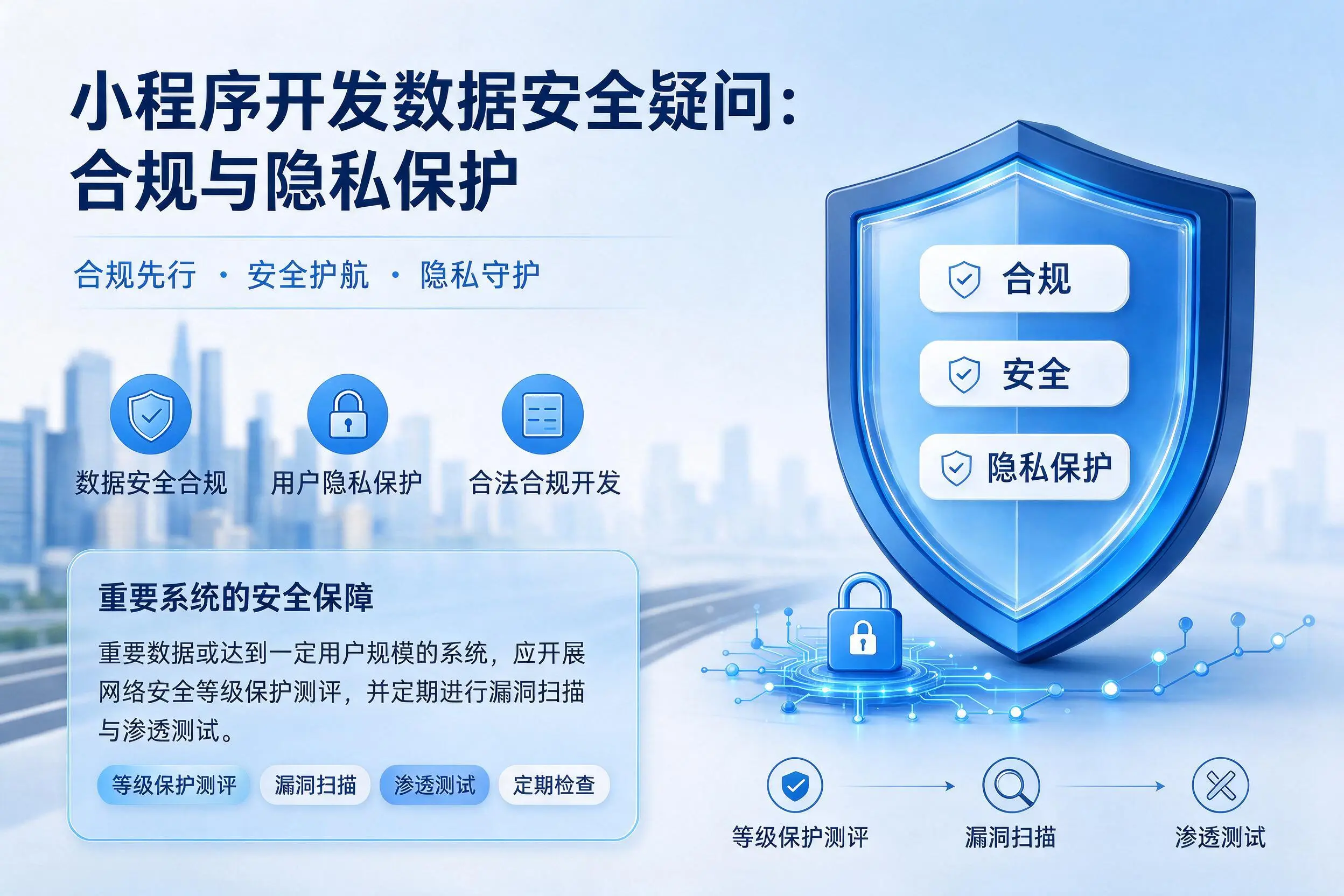 石嘴山小程序开发数据安全疑问：合规与隐私保护