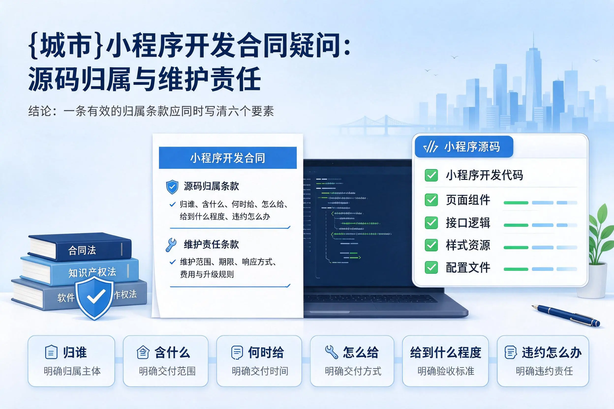 石嘴山小程序开发合同疑问:源码归属与维护责任