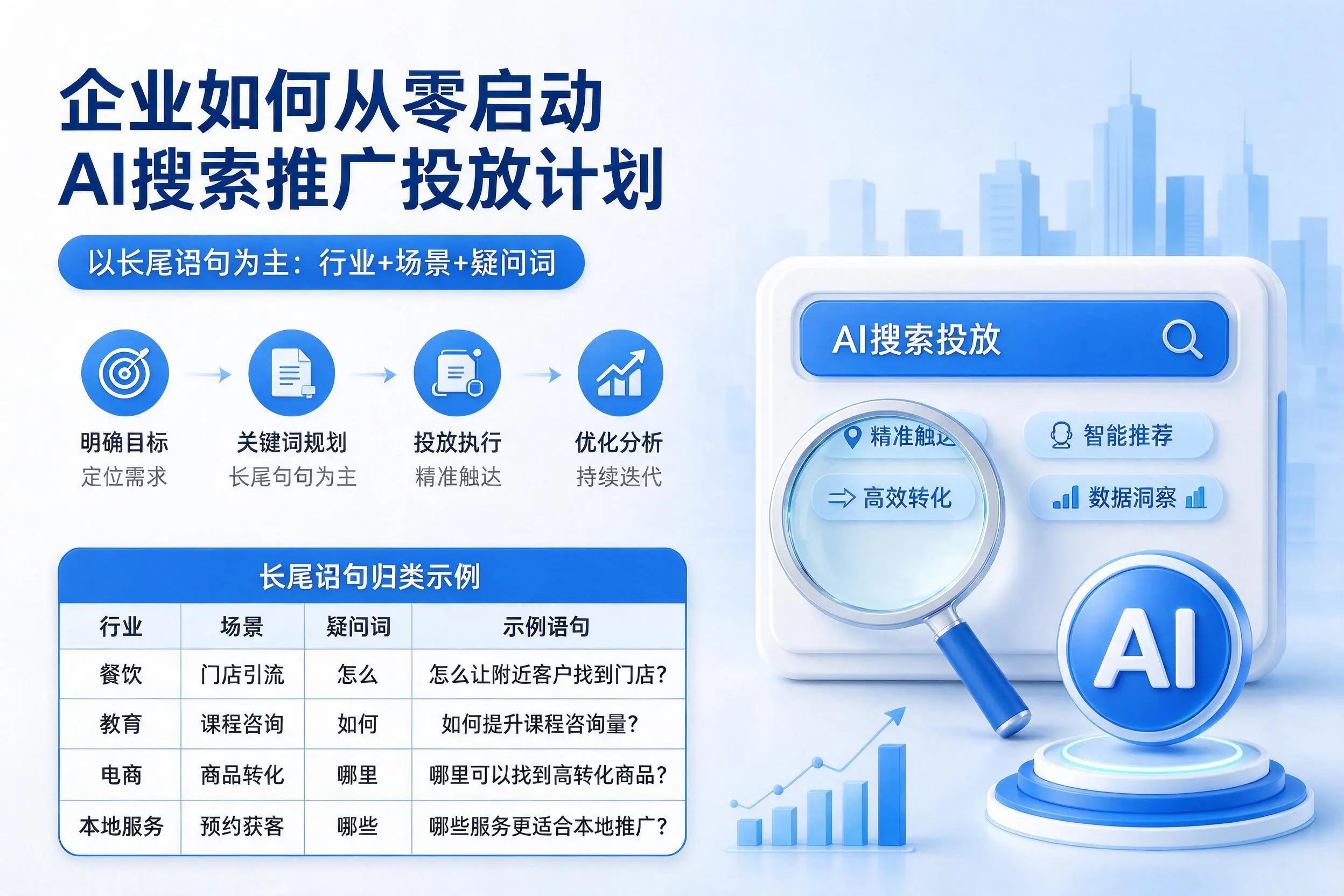 石嘴山企业如何从零启动AI搜索推广投放计划